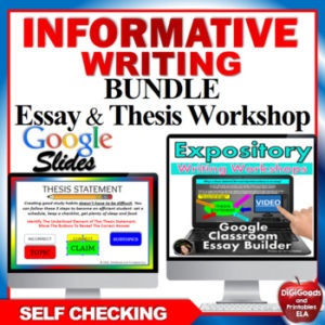 Informative Essay Writing Google Classroom Distance Learning