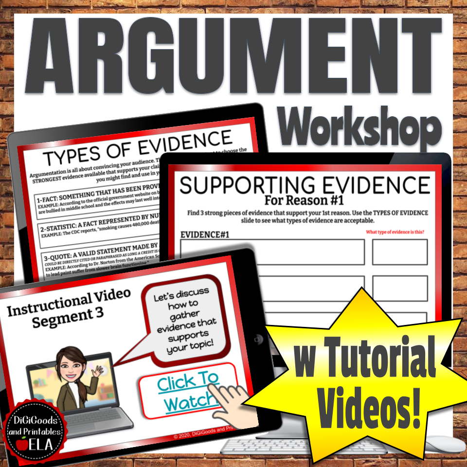 Teaching Argumentative Essay Writing Digitally Digigoods And Printables Ela 7725