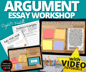 writing workshop argumentative essay instruction active